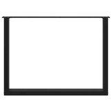 VidaXL Eettafelpoten (2 st.) U-Vorm Zwart - 46% Korting!