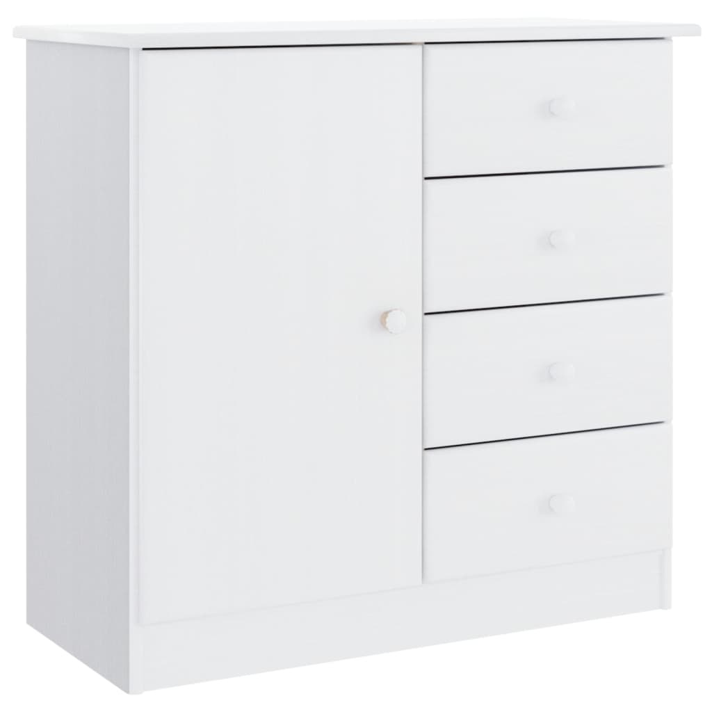 vidaXL Dressoir Wit Grenenhout 77cm - 46% Korting!