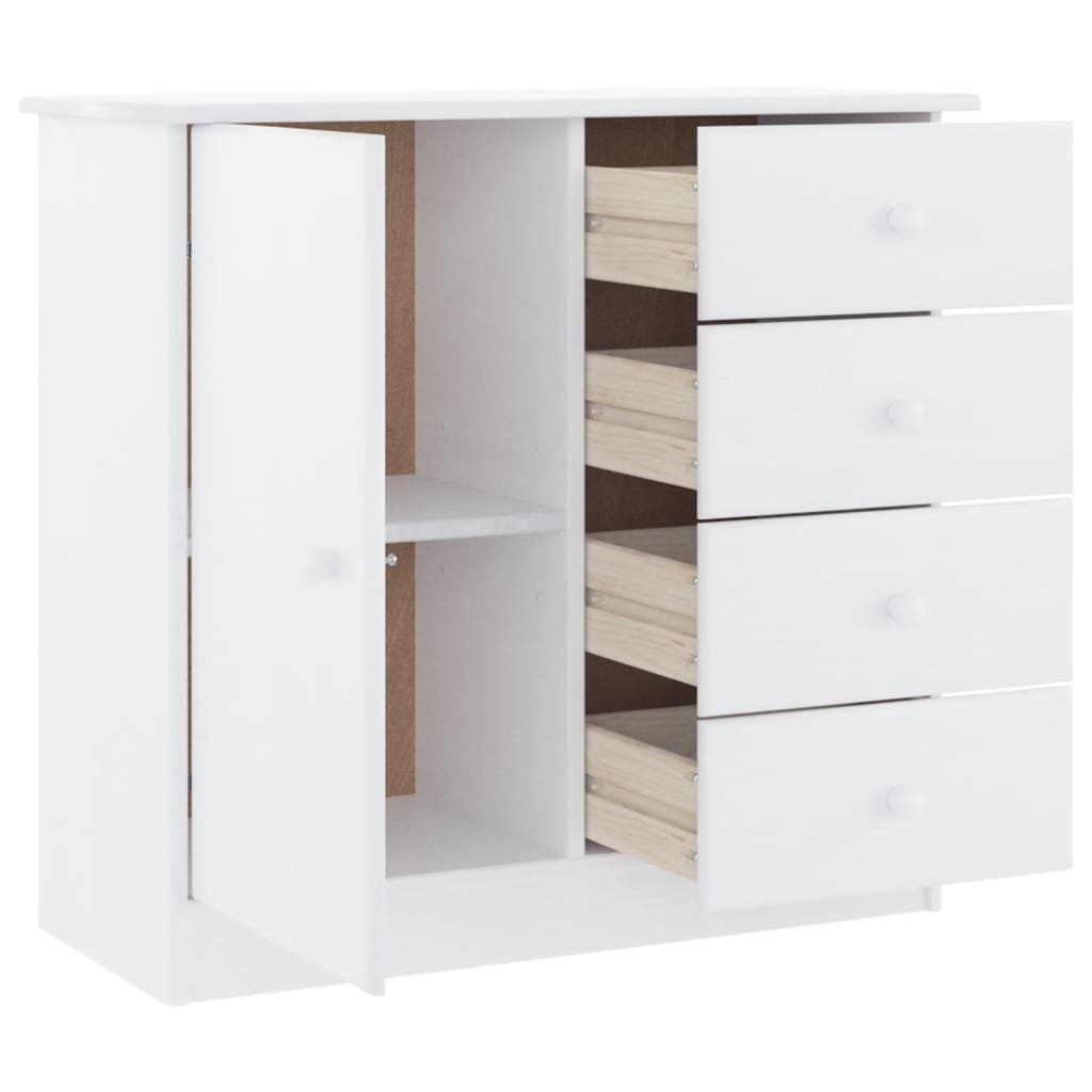 vidaXL Dressoir Wit Grenenhout 77cm - 46% Korting!