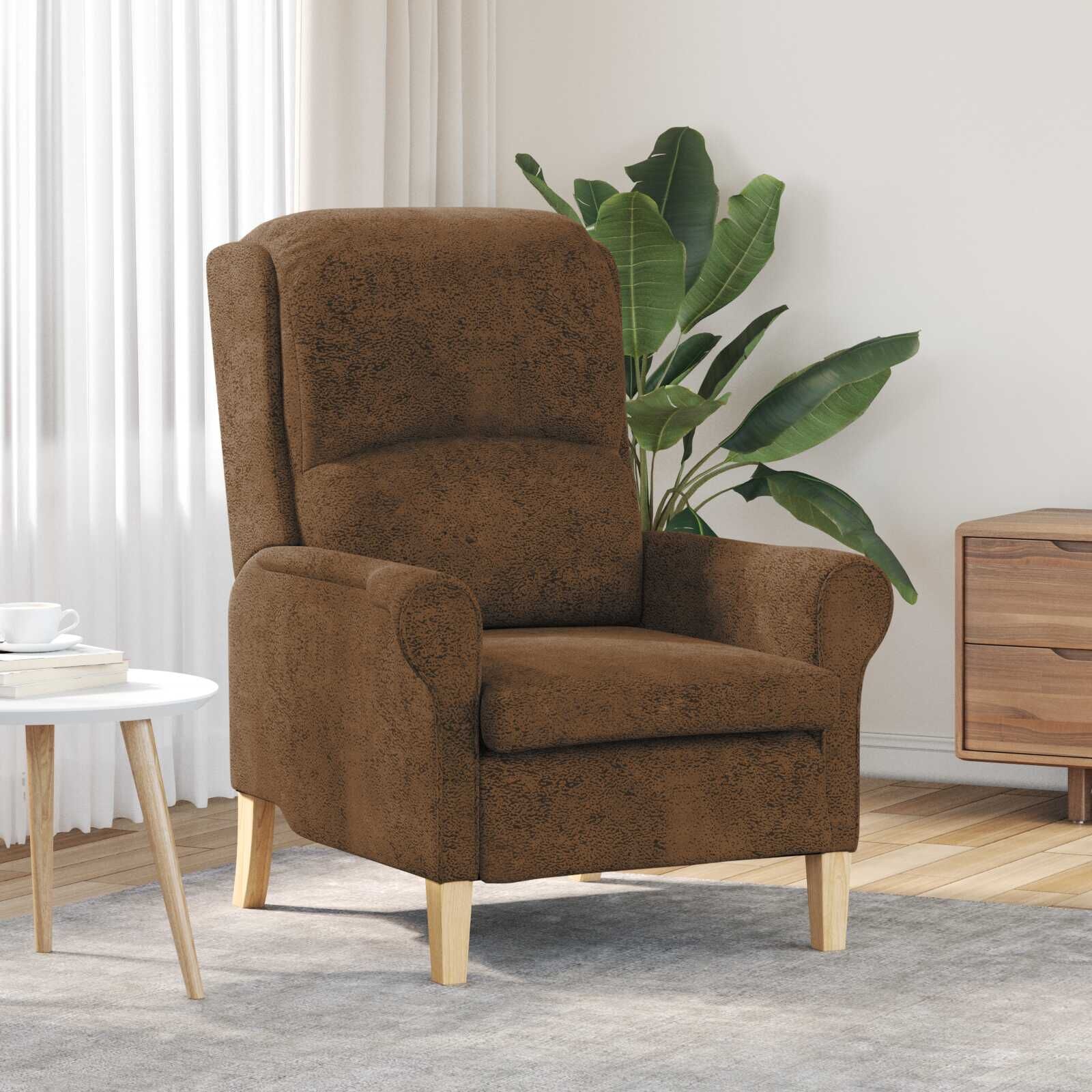vidaXL Fauteuil Bruin Kunstleer - 51% Korting!