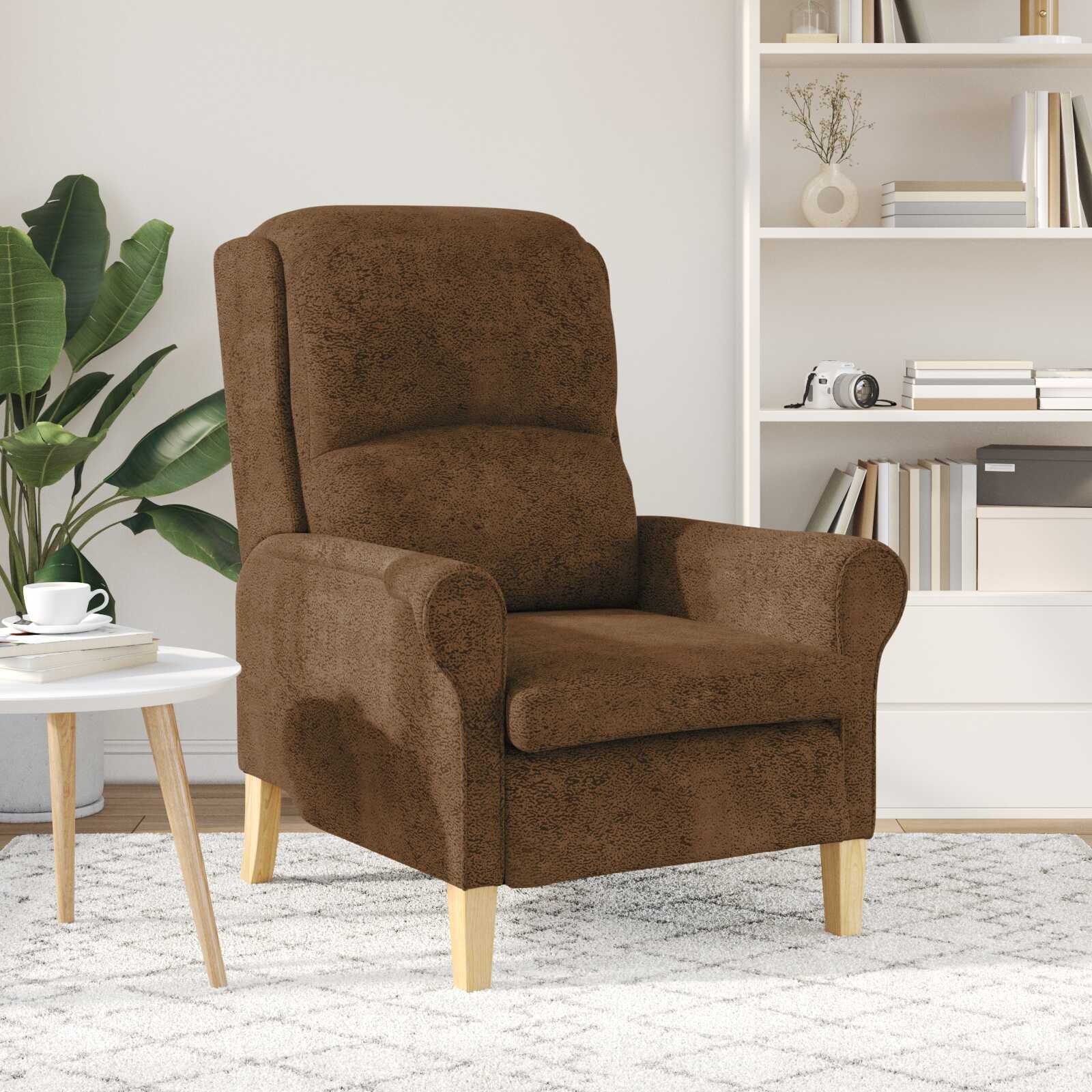 vidaXL Fauteuil Bruin Kunstleer - 51% Korting!
