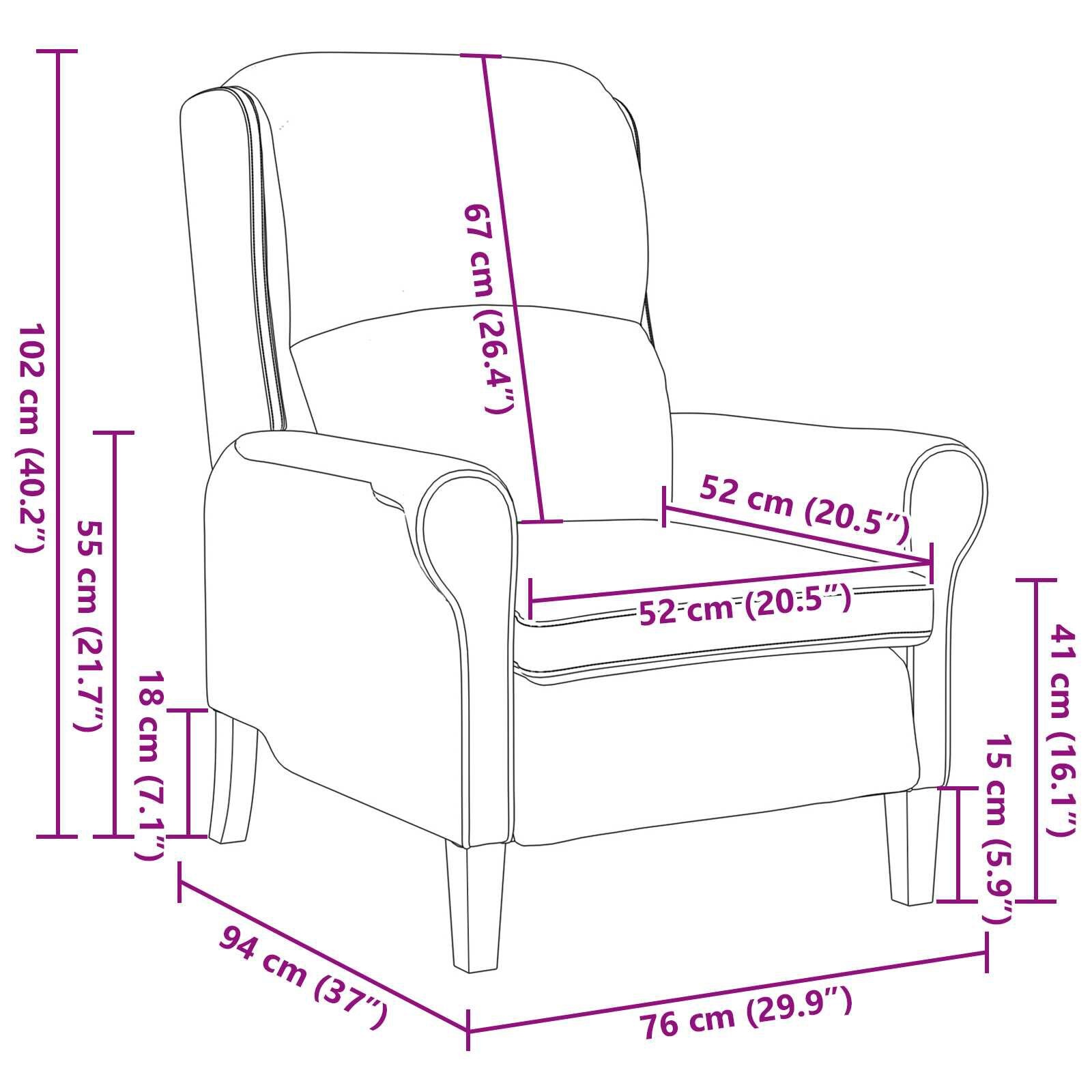 vidaXL Fauteuil Bruin Kunstleer - 51% Korting!