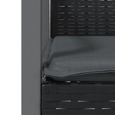 VidaXL Tuinstoelen Zwart (2 st.) + Kussens - 46% Korting!