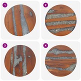 Salontafel Teakhout/Hars 60cm - Retourtje Deal! 46% Korting