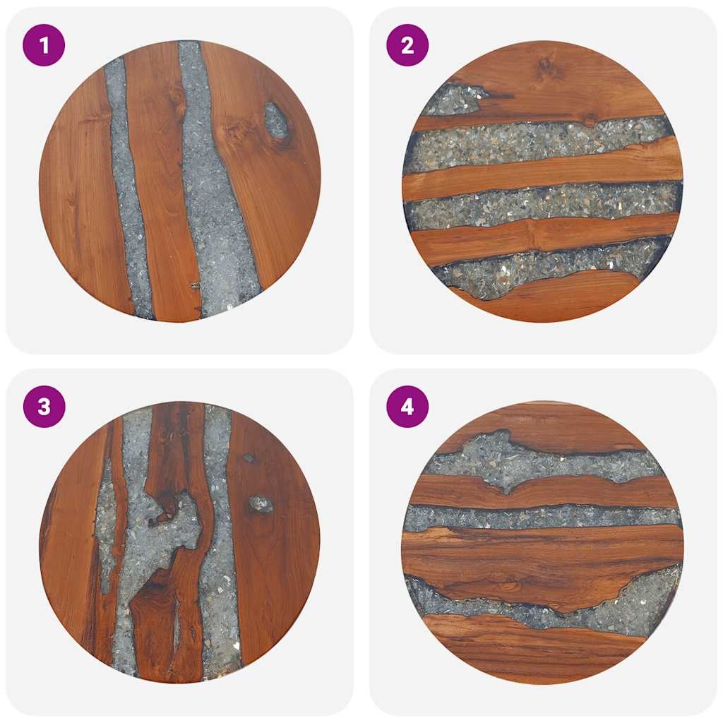 Salontafel Teakhout/Hars 60cm - Retourtje Deal! 46% Korting