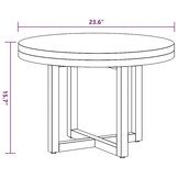 Salontafel Teakhout/Hars 60cm - Retourtje Deal! 46% Korting