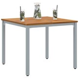 vidaXL Buitentafel 90x90cm Natuur/Grijs - 46% Korting!