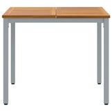 vidaXL Buitentafel 90x90cm Natuur/Grijs - 46% Korting!