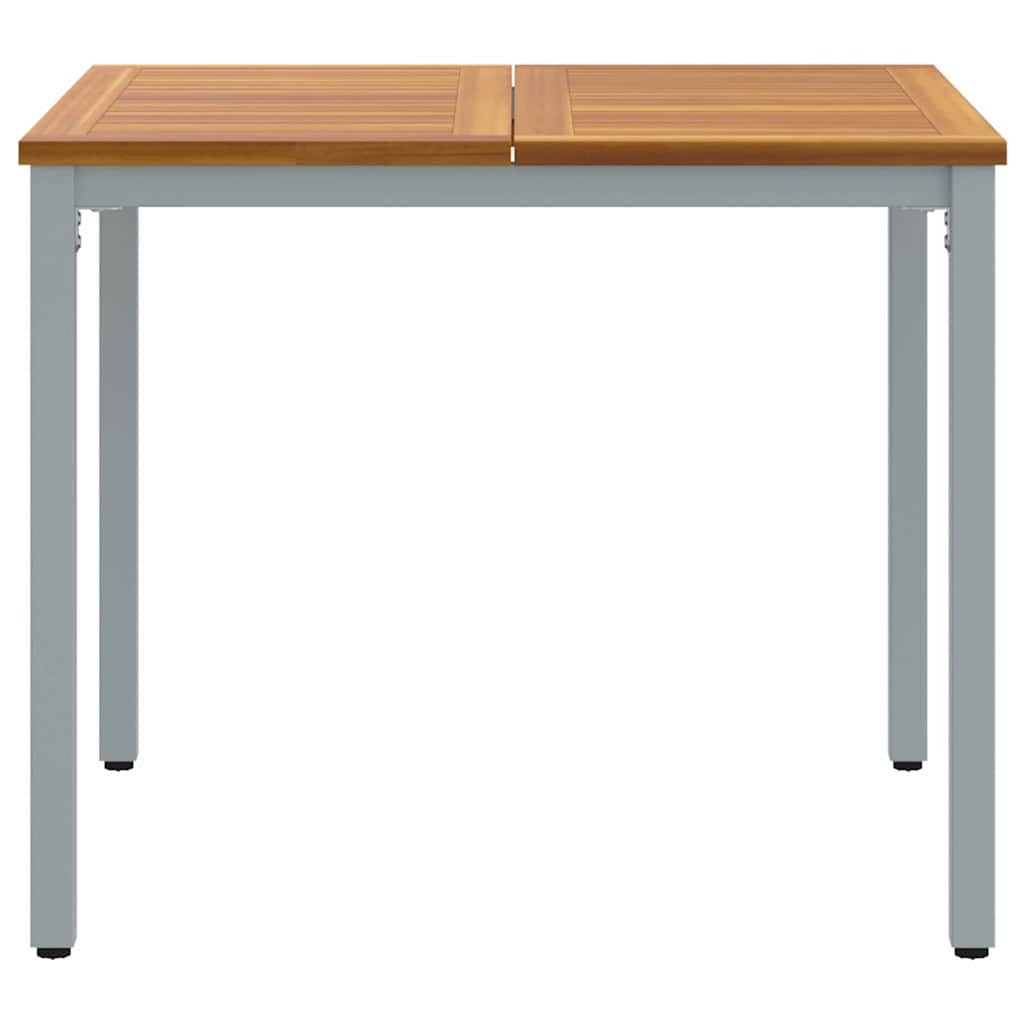 vidaXL Buitentafel 90x90cm Natuur/Grijs - 46% Korting!