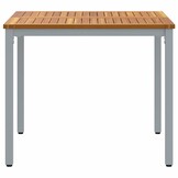 vidaXL Buitentafel 90x90cm Natuur/Grijs - 46% Korting!