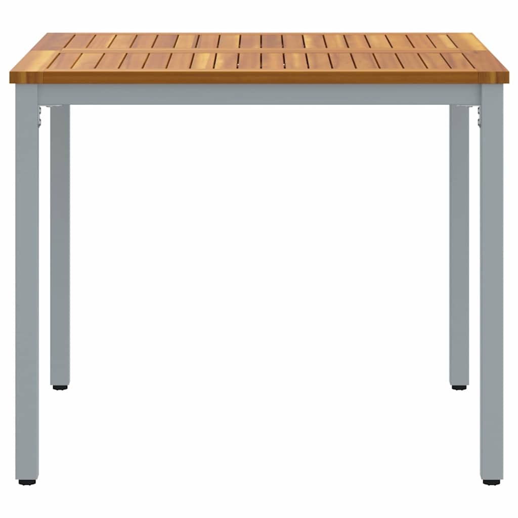 vidaXL Buitentafel 90x90cm Natuur/Grijs - 46% Korting!