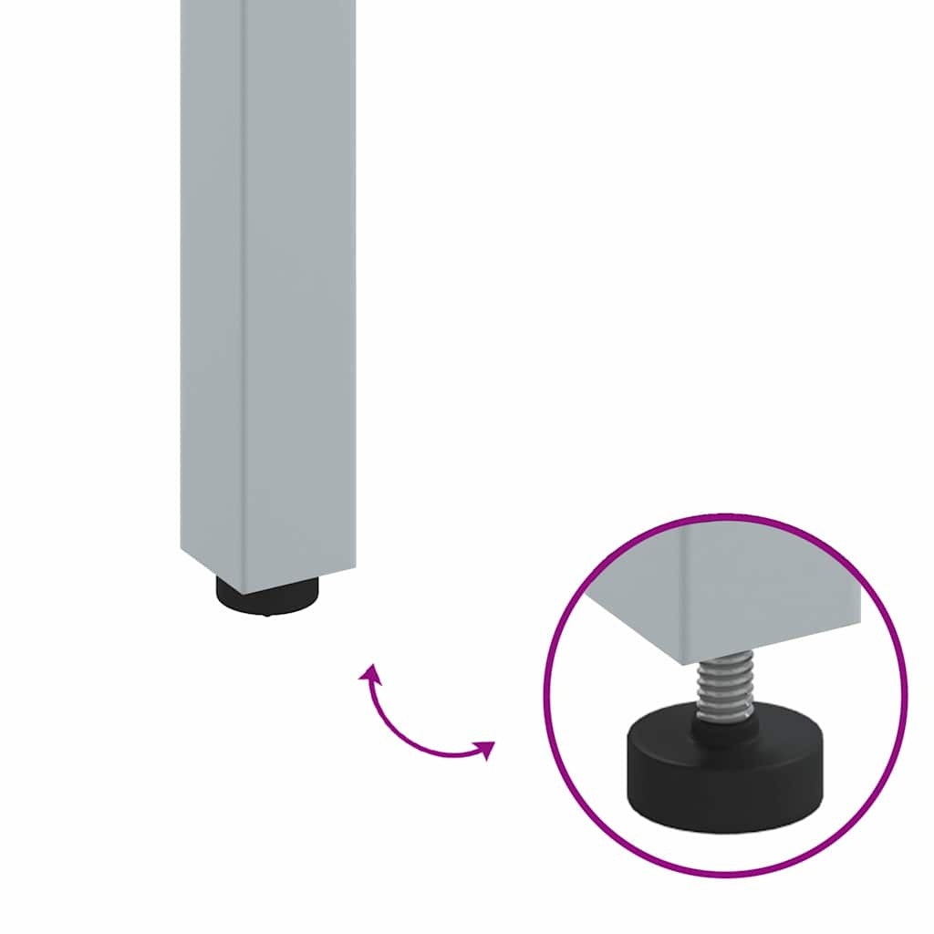 vidaXL Buitentafel 90x90cm Natuur/Grijs - 46% Korting!