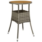 Tuintafel Acaciahout & Rattan Grijs Ø60 - 46% Korting!