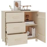 Dressoir Massief Grenen Honingbruin 90cm - 46% Korting!