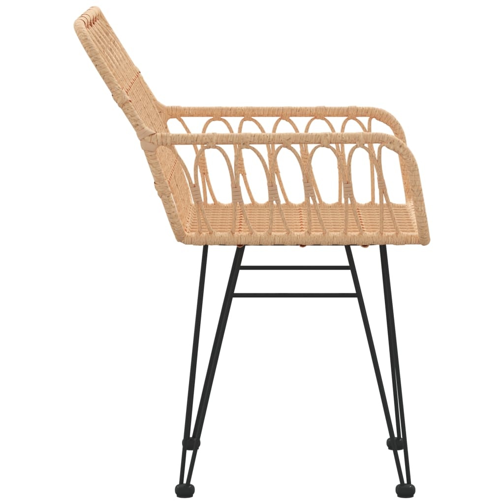 Tuinstoelen (2 st) PE-Rattan - Nagenoeg Nieuw! 46% Korting