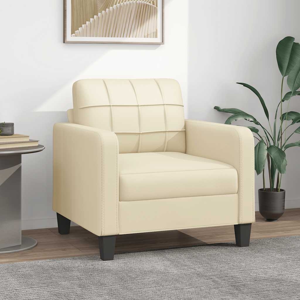 vidaXL Fauteuil Crème - Zo Goed Als Nieuw - 46% Korting!
