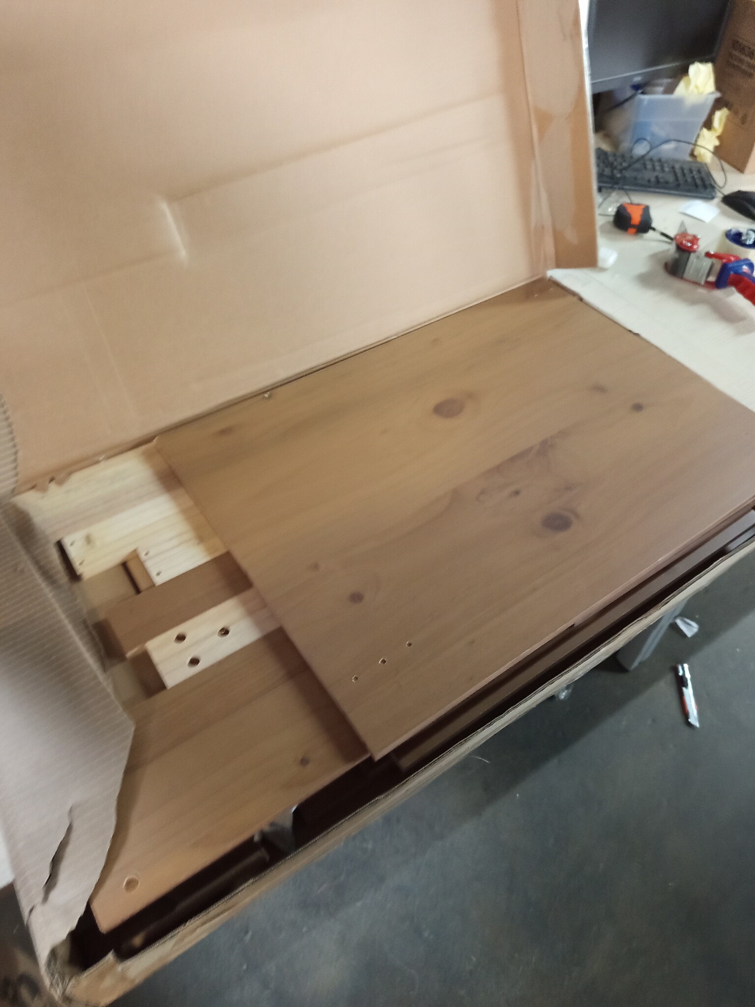 Bureau Grenenhout Honingbruin 95cm - 60% Korting!