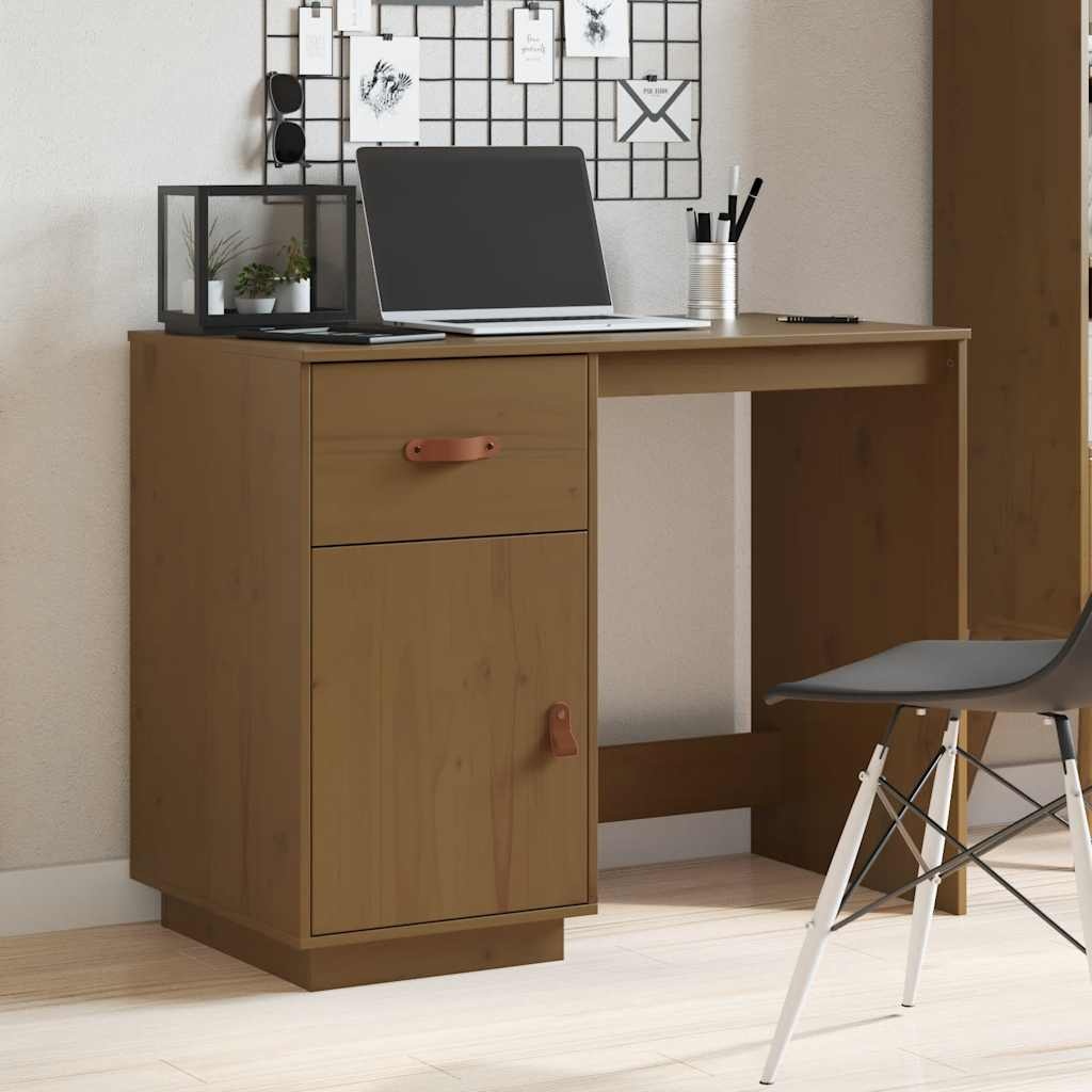 Bureau Grenenhout Honingbruin 95cm - 60% Korting!