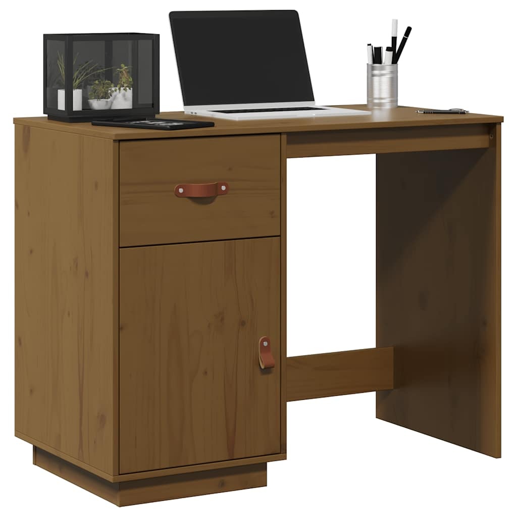 Bureau Grenenhout Honingbruin 95cm - 60% Korting!
