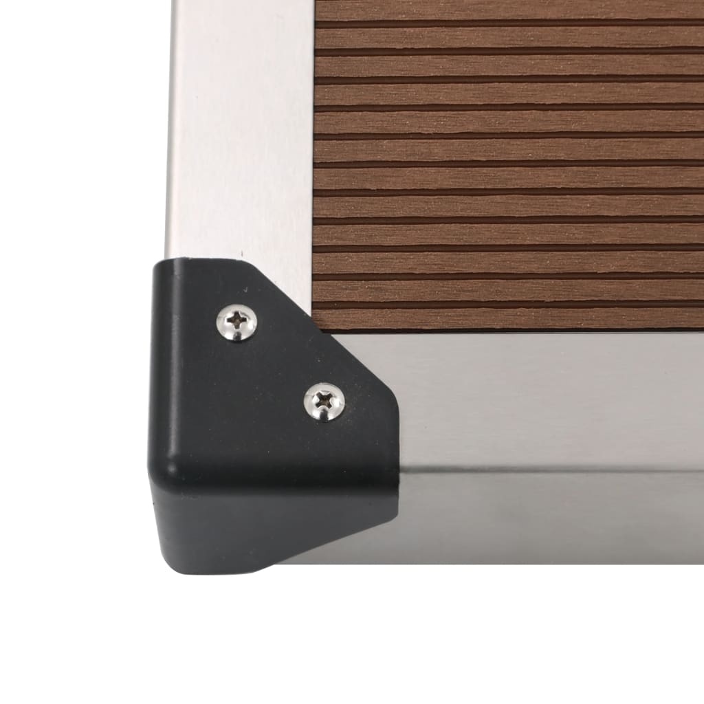 vidaXL Buitendouchebak 110x62cm Bruin - 46% Korting!