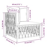 Tuinhoekbank Antraciet met Kussens - 46% Korting!