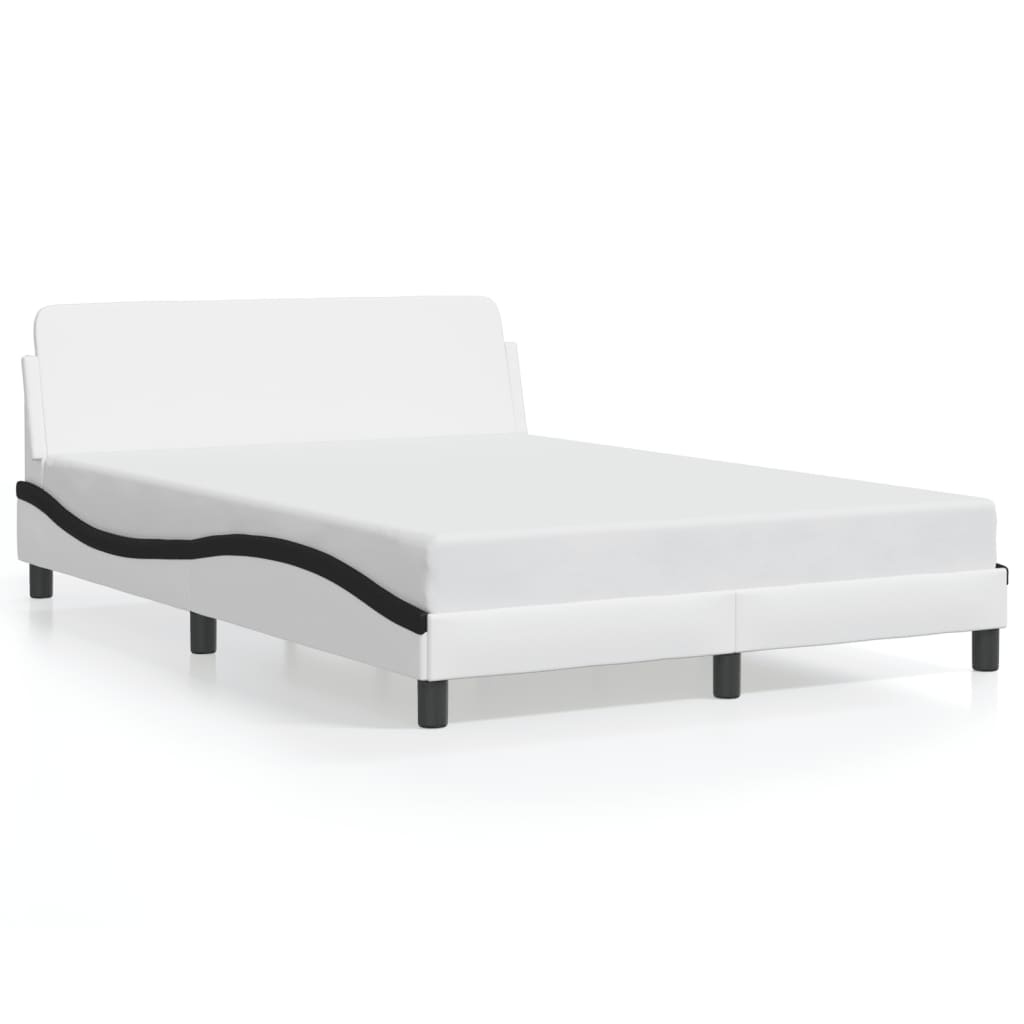 VidaXL Bedframe 120x200 Zwart/Wit - 42% Korting!