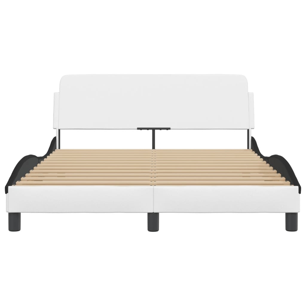 VidaXL Bedframe 120x200 Zwart/Wit - 42% Korting!