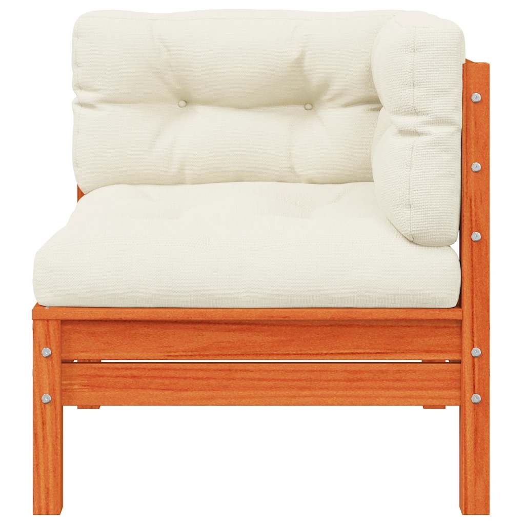 Tuinhoekbank Grenenhout Wasbruin + Kussens - 46% Korting!