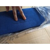 vidaXL Bedframe 100x200 Blauw - Snee in Stof, 64% Korting!