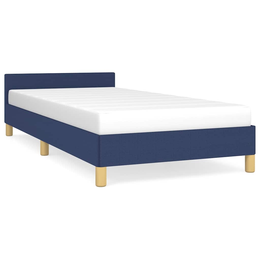 vidaXL Bedframe 100x200 Blauw - Snee in Stof, 64% Korting!