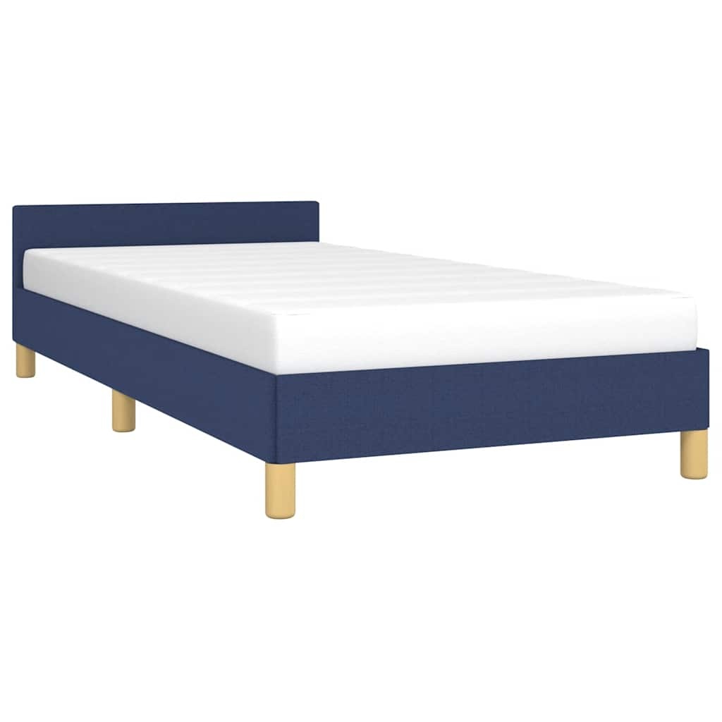 vidaXL Bedframe 100x200 Blauw - Snee in Stof, 64% Korting!