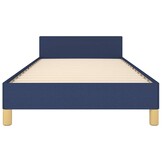 vidaXL Bedframe 100x200 Blauw - Snee in Stof, 64% Korting!