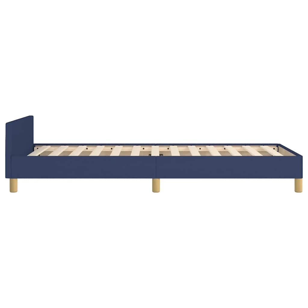 vidaXL Bedframe 100x200 Blauw - Snee in Stof, 64% Korting!