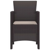 vidaXL Tuinstoel (4 stuks) Bruin - 42% Korting!