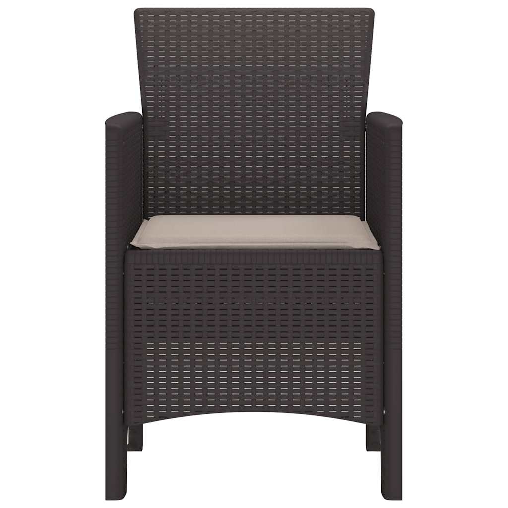 vidaXL Tuinstoel (4 stuks) Bruin - 42% Korting!