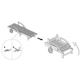 VidaXL Ligbed Acaciahout - 70% Korting! (Defect)