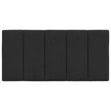 Hoofdbordkussen Fluweel Zwart 100cm - 46% Korting!