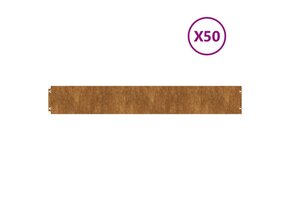 VidaXL Gazonrand Cortenstaal (50 stuks) - 60% Korting!