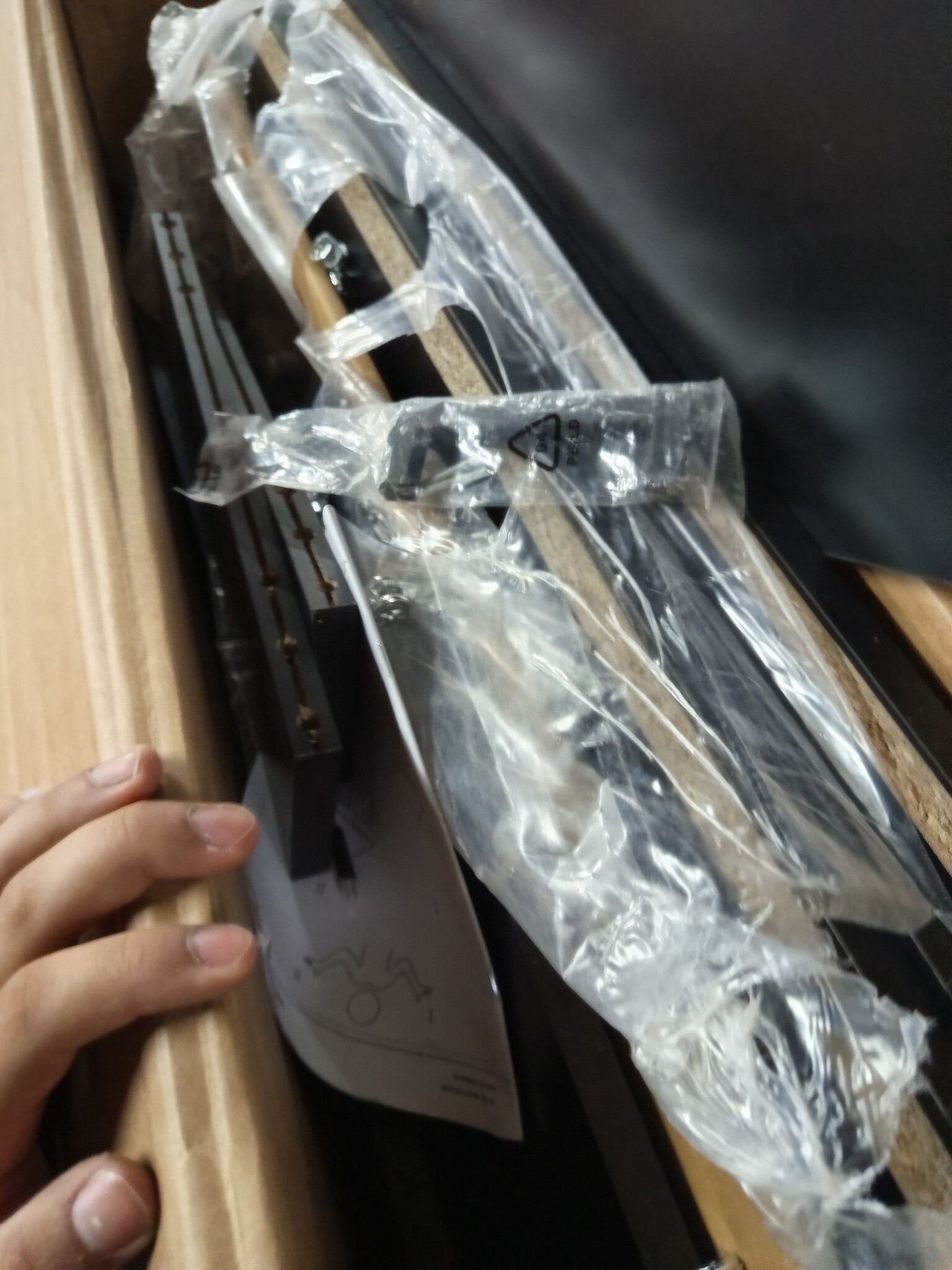 Dressoir Zwart Hout 69cm - 59% Korting - Tweede Kans!