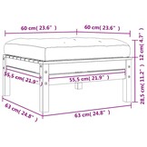 VidaXL Tuinvoetenbank Grenenhout + Kussen -46%