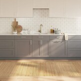 Bamboe Vloerkleed 100x1000cm Licht Naturel -73% Korting!