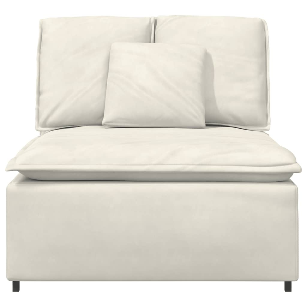 VidaXL Crème Middenmodule Bank met Kussens - 40% Korting!