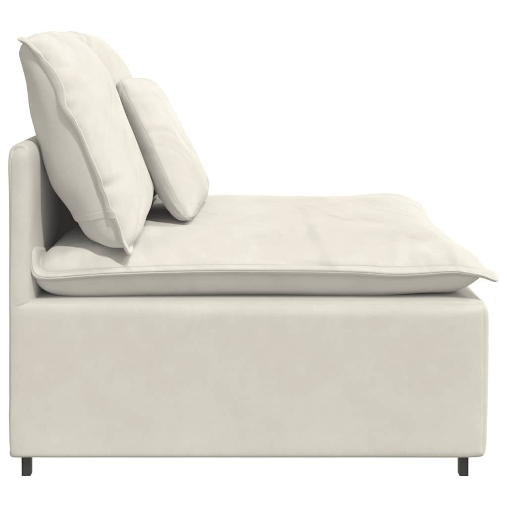 VidaXL Crème Middenmodule Bank met Kussens - 40% Korting!