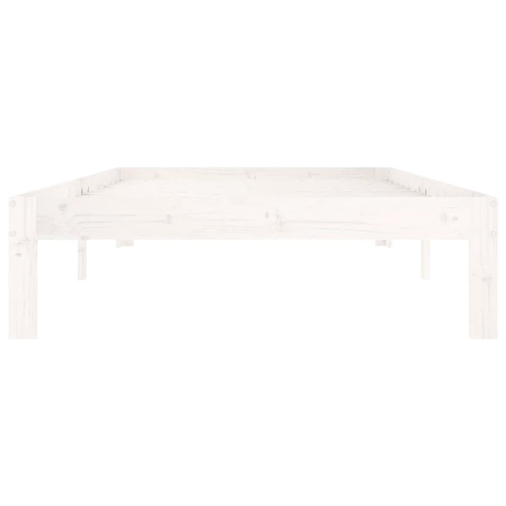 Grenen Bedframe Wit 100x200cm - Retourdeal! 41% Korting