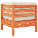 Tuinhoekbank Grenenhout Wasbruin + Kussens -46%