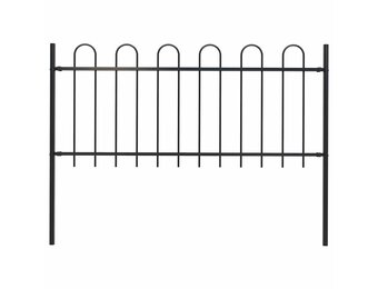 vidaXL Tuinhek 1.8m Zwart - Zo Goed Als Nieuw - 46% Korting!