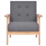 vidaXL Fauteuil Donkergrijs - Zo Goed Als Nieuw! 46% Korting