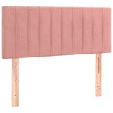 Roze Fluweel Hoofdbord 100cm - 60% Korting! (Beschadigd)
