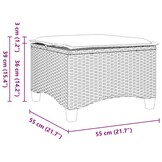 VidaXL Tuinkrukken (2 st) met kussens -55x55x36 cm - 41% Korting!