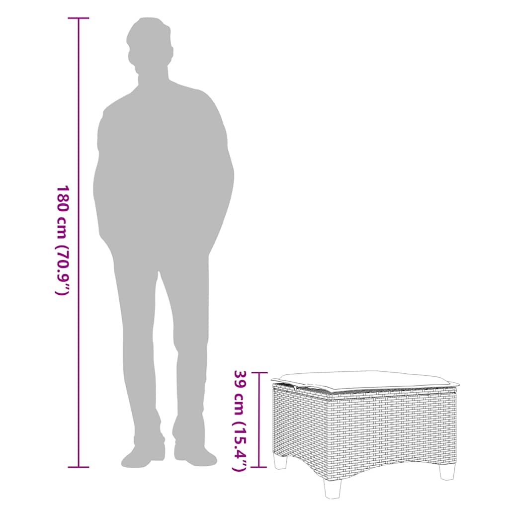 VidaXL Tuinkrukken (2 st) met kussens -55x55x36 cm - 41% Korting!